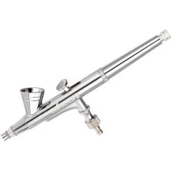 KKmoon 0.25mm Alimentation Par Gravite A Double Action Airbrush Kit Set Pinceau Pulverisateur Pistolet A Air Pour Le Maquillage Peinture Nail Art Tattoo Avec Plastic Dropper Cle