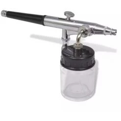 VIDAXL Kit Aérographe Avec Bocal En Verre Et Buses 0,2 / 0,3 / 0,5 Mm -Pistolet à peinture Soldes 14075175 5