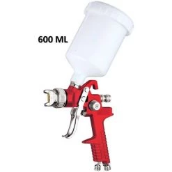 EQUIPEMENT EXPRESS SICOBA Pistolet à Peinture Pneumatique HVLP 600ml Buse 1,4mm Triple Reglage
