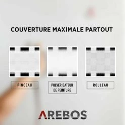 AREBOS Système De Pulvérisation De Peinture | Pulvérisateur De Peinture | Sans Air | Pistolet Peinture Electrique 650 W | Pistolet | 10 M De Tuyautolet | 10 M De Tuyau - Noir -Pistolet à peinture Soldes 15578256 3