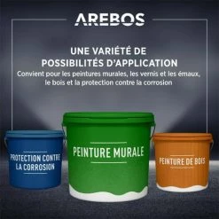 AREBOS Système De Pulvérisation De Peinture | Pulvérisateur De Peinture | Sans Air | Pistolet Peinture Electrique 650 W | Pistolet | 10 M De Tuyautolet | 10 M De Tuyau - Noir -Pistolet à peinture Soldes 15578256 4