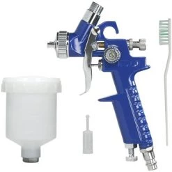 ECD GERMANY Mini HVLP Pistolet à Peinture Par Pulvérisation Buse 0,8mm Tasse 100 Ml Gravité -Pistolet à peinture Soldes 16031901 5