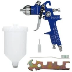 ECD GERMANY Pistolet à Peinture HVLP Buse 1,4 Mm Pulvérisateur Spray 600 Ml Tasse Plastique -Pistolet à peinture Soldes 16939704 5