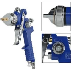 ECD GERMANY Pistolet à Peinture De Pulverisation Buse 0,8 Mm 1,4 Mm 600ml 100ml Kit Voitures -Pistolet à peinture Soldes 17090089 5