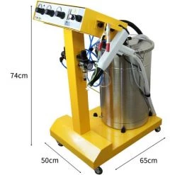 T- MECH Machine De Revêtement En Poudrage Électrostatique Portable Pistolet Peinture 45L - Jaune -Pistolet à peinture Soldes 17258163 3