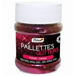 Paillette Colorées RICHARD Pour Peinture, Vernis Et Cire 30g | Paillette: TOPAZE - TOPAZE