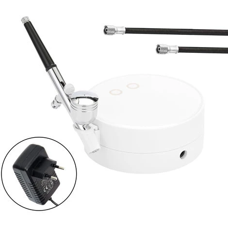 ASUPERMALL Pompe A Jet D'Air Portable Pen Kit Compresseur Pour Art Maquillage Peinture Artisanat Fleur Vaporiser Beau Modele Kits Airbrush, Blanc 1 ASUPERMALL Pompe A Jet D'Air Portable Pen Kit Compresseur Pour Art Maquillage Peinture Artisanat Fleur Vaporiser Beau Modele Kits Airbrush, Blanc