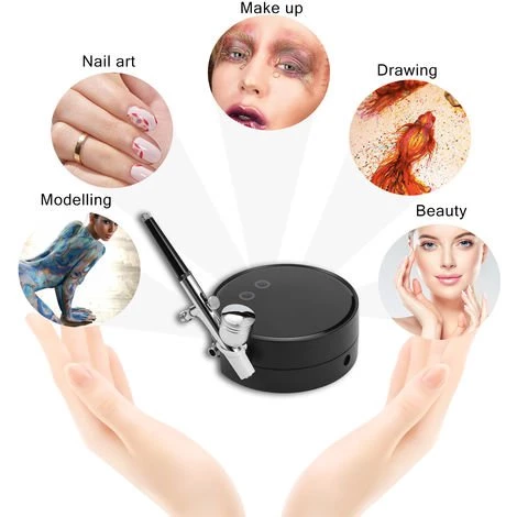 ASUPERMALL Pompe A Jet D'Air Portable Pen Kit Compresseur Pour Art Maquillage Peinture Artisanat Fleur Vaporiser Beau Modele Kits Airbrush, Blanc 5 ASUPERMALL Pompe A Jet D'Air Portable Pen Kit Compresseur Pour Art Maquillage Peinture Artisanat Fleur Vaporiser Beau Modele Kits Airbrush, Blanc – Image 5
