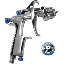 ASUPERMALL Professionnel En Acier Inoxydable Diy Air Machine Avec Gravitationnel Aerosol Alimentation Manuelle A La Main Coupe Du Liquide De Pulverisation De Peinture Outil, 1.3Mm -Pistolet à peinture Soldes 20590866 5