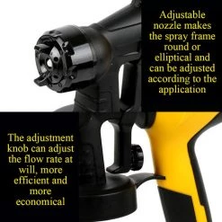 ASUPERMALL Amovible A Haute Pression Electrique Machine De Pulverisation Pulverisateur De Peinture Pour La Peinture De Voiture Meubles En Bois Avec La Coupe Pulverisateur -Pistolet à peinture Soldes 20591335 4