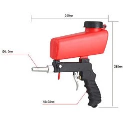 ASUPERMALL Portable Gravity Pneumatique Set Home Diy Mini Blasting Appareil 90Psi Sableuse Antirouille Reglable Machine Sablage -Pistolet à peinture Soldes 23637684 5