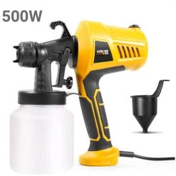 ASUPERMALL 500W Peinture Pulverisateur Portable Electrique Pulverisateur Pistolet Amovible Peinture Airbrush Outil De Pulverisation Avec 800Ml Capacite 110 ~ 230V, Jaune 7 ASUPERMALL 500W Peinture Pulverisateur Portable Electrique Pulverisateur Pistolet Amovible Peinture Airbrush Outil De Pulverisation Avec 800Ml Capacite 110 ~ 230V, Jaune -Pistolet à peinture Soldes 23637706 3