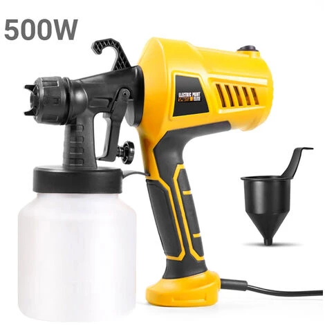ASUPERMALL 500W Peinture Pulverisateur Portable Electrique Pulverisateur Pistolet Amovible Peinture Airbrush Outil De Pulverisation Avec 800Ml Capacite 110 ~ 230V, Jaune 3 ASUPERMALL 500W Peinture Pulverisateur Portable Electrique Pulverisateur Pistolet Amovible Peinture Airbrush Outil De Pulverisation Avec 800Ml Capacite 110 ~ 230V, Jaune – Image 3
