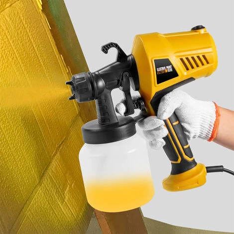 ASUPERMALL 500W Peinture Pulverisateur Portable Electrique Pulverisateur Pistolet Amovible Peinture Airbrush Outil De Pulverisation Avec 800Ml Capacite 110 ~ 230V, Jaune 5 ASUPERMALL 500W Peinture Pulverisateur Portable Electrique Pulverisateur Pistolet Amovible Peinture Airbrush Outil De Pulverisation Avec 800Ml Capacite 110 ~ 230V, Jaune – Image 5