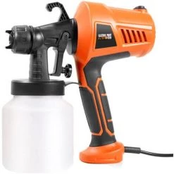 ASUPERMALL 500W Peinture Pulverisateur Portable Electrique Pulverisateur Pistolet Amovible Peinture Airbrush Outil De Pulverisation Avec 800Ml Capacite 110 ~ 230V, Orange