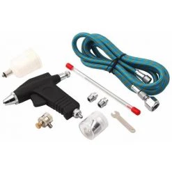 Bc-elec - BD-105K Pistolet Aérographe Modèle BD-105K Régulation Double, 0.3/0.5mm 15cc + Tuyau Textile - Gris