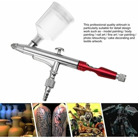 DRILLPRO Profession 0.3mm Double Action Airbrush Kit Maquillage Nail Art Modèle Peinture Spray Outil 2 DRILLPRO Profession 0.3mm Double Action Airbrush Kit Maquillage Nail Art Modèle Peinture Spray Outil – Image 2