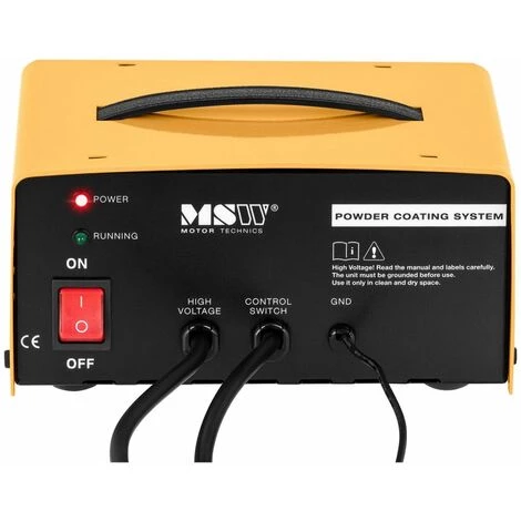 MSW Pistolet À Peinture Air Comprimé Professionnel Revêtement Poudre Poudrage ≤ 50kV - Bleu, Blanc 2 MSW Pistolet À Peinture Air Comprimé Professionnel Revêtement Poudre Poudrage ≤ 50kV - Bleu, Blanc – Image 2