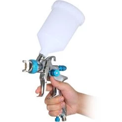 HAPPYSHOPPING Pistolet De Pulverisation Pneumatique Pistolet De Pulverisation De Voiture / Meubles 600 Ml Bombe Superieure De 1,4 Mm Buse Argent Bleu 887P 7 HAPPYSHOPPING Pistolet De Pulverisation Pneumatique Pistolet De Pulverisation De Voiture / Meubles 600 Ml Bombe Superieure De 1,4 Mm Buse Argent Bleu 887P -Pistolet à peinture Soldes 28074308 3