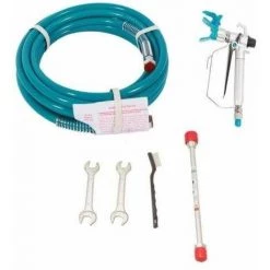 Varan Motors - X-6 Pulvérisateur De Peinture Airless 650w 200 Bar, Pistolet Haute Pression Avec Support Alu, 1.4L/min - Bleu -Pistolet à peinture Soldes 28395850 4