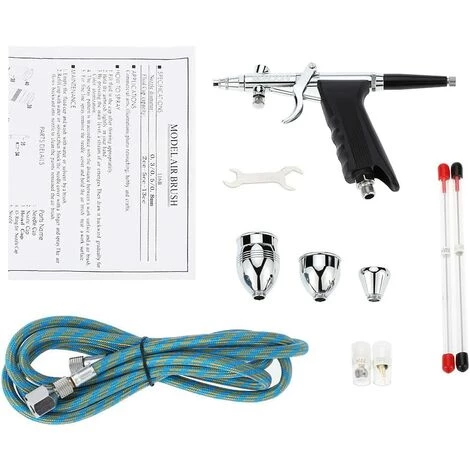 BEARSU Mini Sablage Sableuse Aérographe Spray Model Air Brush Kit Pour Art Peinture Tattoo Manucure Métal ätzen Verre Gravure/main Geschli Ffene Simple D'action Gravity Flux 0,5 Mm Pistolet 2 BEARSU Mini Sablage Sableuse Aérographe Spray Model Air Brush Kit Pour Art Peinture Tattoo Manucure Métal ätzen Verre Gravure/main Geschli Ffene Simple D'action Gravity Flux 0,5 Mm Pistolet – Image 2