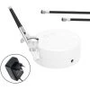 HAPPYSHOPPING Ensemble Aerographe Pour Compresseur D'air Compresseur D'air T-300K + Aerographe + Tuyau + Porte-stylo + Separateur Huile-eau + Prise D'alimentation (norme Europeenne) Blanc