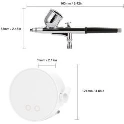 HAPPYSHOPPING Ensemble Aerographe Pour Compresseur D'air Compresseur D'air T-300K + Aerographe + Tuyau + Porte-stylo + Separateur Huile-eau + Prise D'alimentation (norme Europeenne) Blanc 9 HAPPYSHOPPING Ensemble Aerographe Pour Compresseur D'air Compresseur D'air T-300K + Aerographe + Tuyau + Porte-stylo + Separateur Huile-eau + Prise D'alimentation (norme Europeenne) Blanc -Pistolet à peinture Soldes 30553513 5