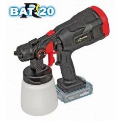 RIBIMEX Pistolet à Peinture ''R-BAT20'' 20V Sans Batterie Ni Chargeur