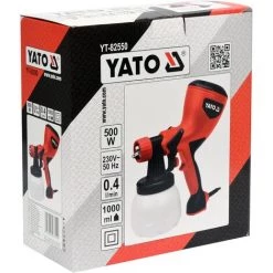 YATO Pistolet De Pulvérisation 400W 1L 7 YATO Pistolet De Pulvérisation 400W 1L -Pistolet à peinture Soldes 32110237 4