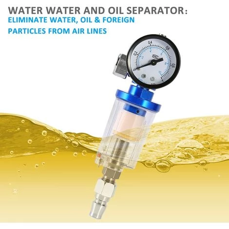 AIDUCHO Pistolet Pulvérisateur Pneumatique Avec Régulateur De Pression + Filtre Séparateur D'huile Outil Séparateur 2 AIDUCHO Pistolet Pulvérisateur Pneumatique Avec Régulateur De Pression + Filtre Séparateur D'huile Outil Séparateur – Image 2