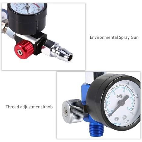 AIDUCHO Pistolet Pulvérisateur Pneumatique Avec Régulateur De Pression + Filtre Séparateur D'huile Outil Séparateur 5 AIDUCHO Pistolet Pulvérisateur Pneumatique Avec Régulateur De Pression + Filtre Séparateur D'huile Outil Séparateur – Image 5