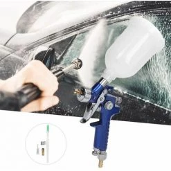 YONGQING Pneumatique Avec Remplissage 600ml Buse - Bleu-blanc -Pistolet à peinture Soldes 33024140 5