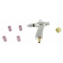 Varan Motors - NESBG-12 Pistolet De Sablage Pour Cabine à Commande Au Pied + 4 Buses 6 Et 7mm - Gris