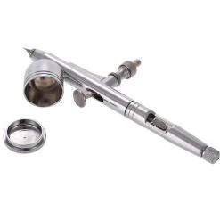 ASUPERMALL Haute Precision Alimentation Par Gravite Airbrush A Double Action Kit Set 0.3Mm Buse Pulverisateur De Peinture Outil Aerographe Pistolet, Argent -Pistolet à peinture Soldes 33537254 3