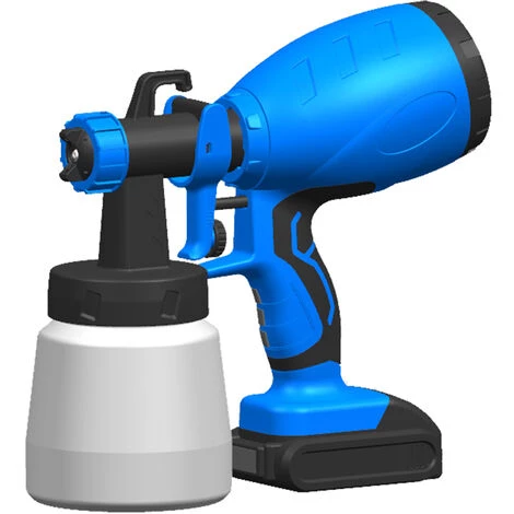 ASUPERMALL Kkmoon 120W 800Ml Sans Fil Puissance Pulverisateur De Peinture Haute Puissance Hvlp Spray Peinture Au Latex Machine Sterilisateur D'Air Avec Pulverisateur 2.5Mm Buse 2.0Ah Batterie Au Lithium, Avec 1 Batterie 2 ASUPERMALL Kkmoon 120W 800Ml Sans Fil Puissance Pulverisateur De Peinture Haute Puissance Hvlp Spray Peinture Au Latex Machine Sterilisateur D'Air Avec Pulverisateur 2.5Mm Buse 2.0Ah Batterie Au Lithium, Avec 1 Batterie – Image 2