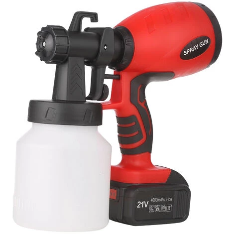 Kkmoon 120W Pulverisateur Electrique Pulverisateur De Pochoir De Poche De Poche Sans Fil Rapide 3 Motifs De Pulverisation Avec Controle De Debit 800Ml Buse De Peinture De 2,5 Mm, 1 Batterie 1 Kkmoon 120W Pulverisateur Electrique Pulverisateur De Pochoir De Poche De Poche Sans Fil Rapide 3 Motifs De Pulverisation Avec Controle De Debit 800Ml Buse De Peinture De 2,5 Mm, 1 Batterie