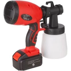 Kkmoon 120W Pulverisateur Electrique Pulverisateur De Pochoir De Poche De Poche Sans Fil Rapide 3 Motifs De Pulverisation Avec Controle De Debit 800Ml Buse De Peinture De 2,5 Mm, 1 Batterie 9 Kkmoon 120W Pulverisateur Electrique Pulverisateur De Pochoir De Poche De Poche Sans Fil Rapide 3 Motifs De Pulverisation Avec Controle De Debit 800Ml Buse De Peinture De 2,5 Mm, 1 Batterie -Pistolet à peinture Soldes 35254457 5