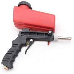 HAPPYSHOPPING Pistolet De Sablage A Air ABS Portable 1/4 "90psi, Materiau En Alliage D'aluminium -Pistolet à peinture Soldes 35339812 4