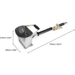 AIDUCHO Ciment Mortier Pistolet À Pulvérisation Trémie Pistolet, 4 Jet Hopper Plâtre Béton Ciment Pulvérisateur Stuck Pulvérisateur, Pour DIY Murs Et Plafonds -Pistolet à peinture Soldes 35477752 5