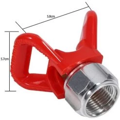 AIDUCHO Airless Peinture Pulvérisateur Pistolet Buse Garde Buse Siège De Remplacement Outil Universel Rouge Nouvelle Base Outil Plat Facile à Utiliser 8 AIDUCHO Airless Peinture Pulvérisateur Pistolet Buse Garde Buse Siège De Remplacement Outil Universel Rouge Nouvelle Base Outil Plat Facile à Utiliser -Pistolet à peinture Soldes 35927051 4