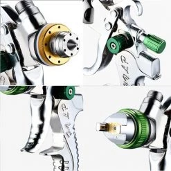 XICHAO Kit HVLP Pistolet à Peinture Pulvérisation D'Air Pour Meubles Voitures - Pot 600ml -Pistolet à peinture Soldes 36532916 5