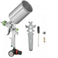 HAPPYSHOPPING Pistolet De Pulverisation 2,5 Mm HVLP Pistolet 827 Avec Vanne De Regulation De Pression 7 HAPPYSHOPPING Pistolet De Pulverisation 2,5 Mm HVLP Pistolet 827 Avec Vanne De Regulation De Pression -Pistolet à peinture Soldes 36998047 3
