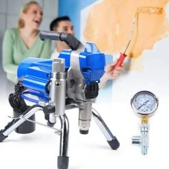 SENDERPICK Pulvérisateur De Peinture Airless - 220 V - Haute Pression - Pour Dispersion De Peintures Latex, Vernis Et Lasures En Intérieur