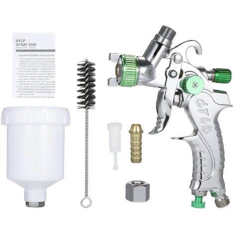 HAPPYSHOPPING Pistolet De Pulverisation D'air A Alimentation Par Gravite Mini Pistolet A Peinture Avec Gobelet De 100 Ml, Buse De 1,0 Mm Pour Peindre Le Mur De Meubles De Voiture, Modele : Argent 3 HAPPYSHOPPING Pistolet De Pulverisation D'air A Alimentation Par Gravite Mini Pistolet A Peinture Avec Gobelet De 100 Ml, Buse De 1,0 Mm Pour Peindre Le Mur De Meubles De Voiture, Modele : Argent – Image 3
