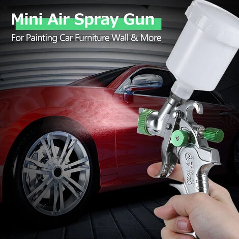 HAPPYSHOPPING Pistolet De Pulverisation D'air A Alimentation Par Gravite Mini Pistolet A Peinture Avec Gobelet De 100 Ml, Buse De 1,0 Mm Pour Peindre Le Mur De Meubles De Voiture, Modele : Argent 5 HAPPYSHOPPING Pistolet De Pulverisation D'air A Alimentation Par Gravite Mini Pistolet A Peinture Avec Gobelet De 100 Ml, Buse De 1,0 Mm Pour Peindre Le Mur De Meubles De Voiture, Modele : Argent – Image 5