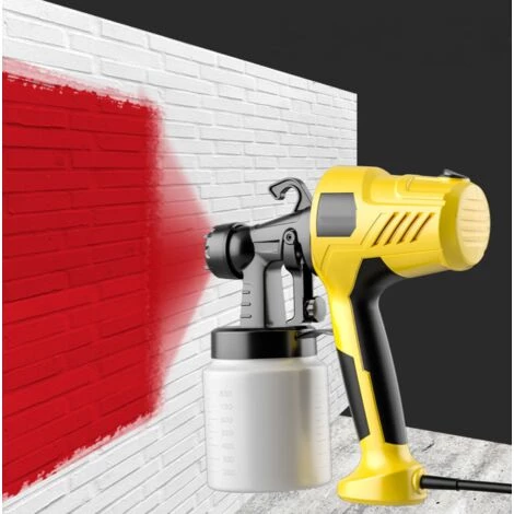 DONTODENT Pistolet De Peinture 800w Pour Peintures à Base De Solvants Et Acryliques Pour L'intérieur Et L'extérieur, Réservoir De 800 Ml, 10 M²-13 Min 1 DONTODENT Pistolet De Peinture 800w Pour Peintures à Base De Solvants Et Acryliques Pour L'intérieur Et L'extérieur, Réservoir De 800 Ml, 10 M²-13 Min