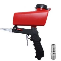 ASUPERMALL Pneumatique Pneumatique Portable Gravity Home Diy Mini Dispositif De Soufflage 90Pi Sandblaster Machine De Sablage Reglable A L'Antirouche Sy-7365R