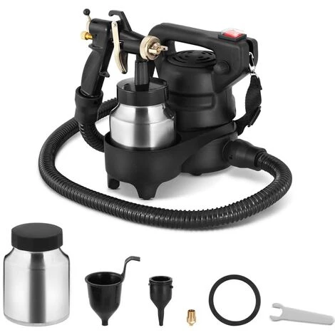MSW Pistolet À Peinture Électrique Professionnel Avec Buse De 1,0 / 1,2 Mm 1 Litre - Gris Foncé, Gris 1 MSW Pistolet À Peinture Électrique Professionnel Avec Buse De 1,0 / 1,2 Mm 1 Litre - Gris Foncé, Gris