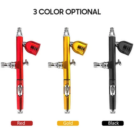 ASUPERMALL Air Brossant A L'Aerographe De L'Aerographe De Poche De Poche A Poche 0.3Mm Buse Pour Le Maquillage Fx Tatouage Tatouage Hydratant, Aerographe Rouge 4 ASUPERMALL Air Brossant A L'Aerographe De L'Aerographe De Poche De Poche A Poche 0.3Mm Buse Pour Le Maquillage Fx Tatouage Tatouage Hydratant, Aerographe Rouge – Image 4