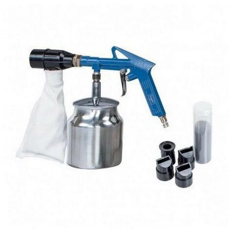 SILVERLINE KIT DE SABLAGE AVEC SYSTEME DE RECUPERATION D'ABRASIF - 6 Pièces 1 SILVERLINE KIT DE SABLAGE AVEC SYSTEME DE RECUPERATION D'ABRASIF - 6 Pièces